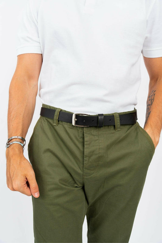 une ceinture homme en véritable cuir fabriquée en France 