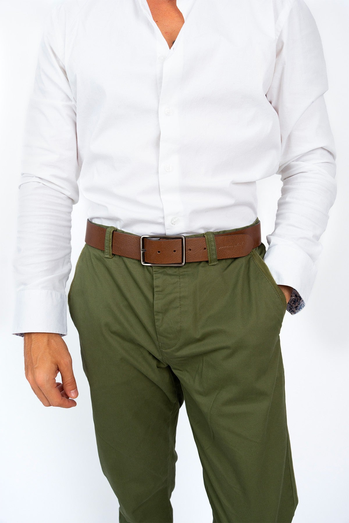 une ceinture homme en véritable cuir fabriquée en France 