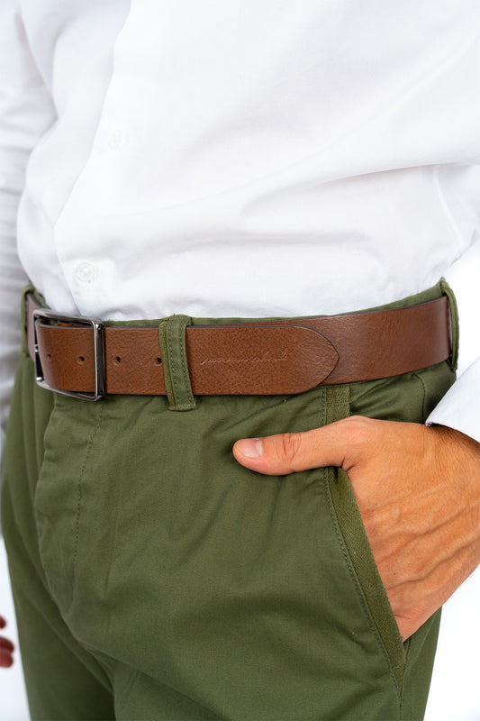 une ceinture homme en véritable cuir fabriquée en France 